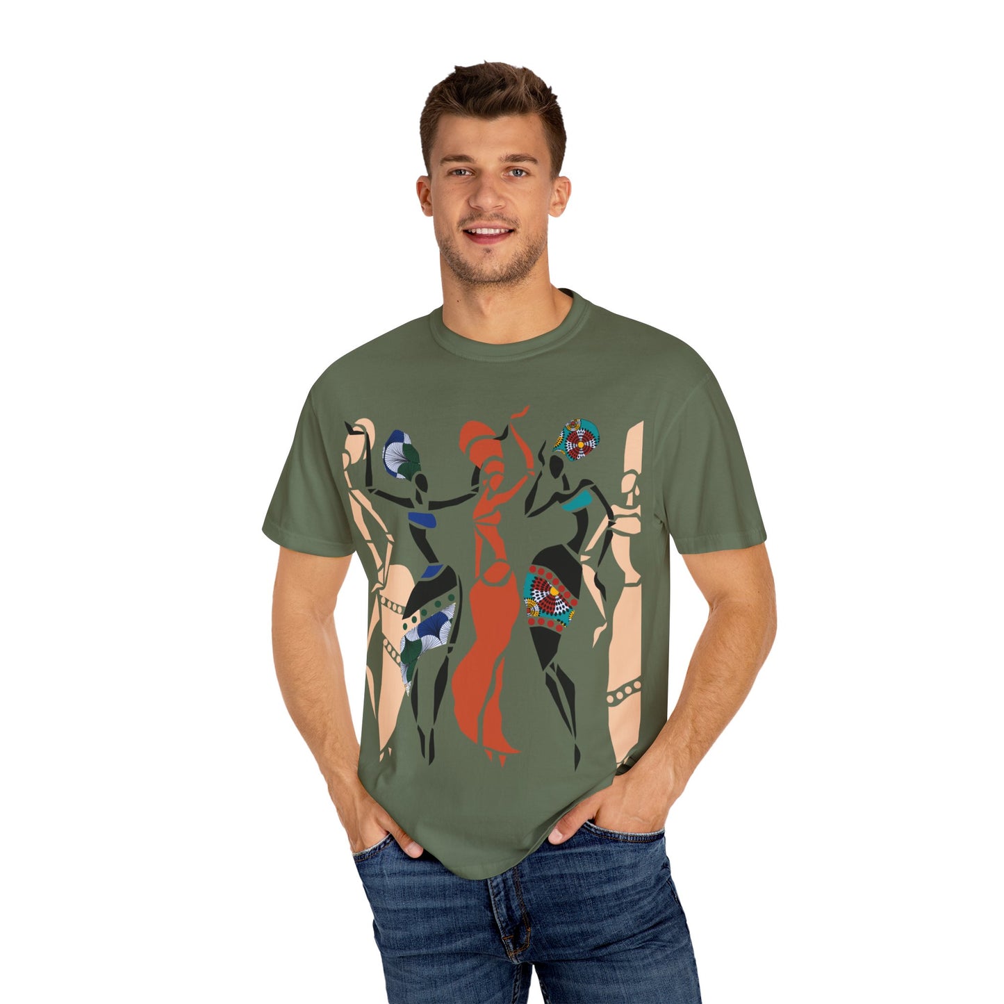African dancers Garment-Dyed T-shirt