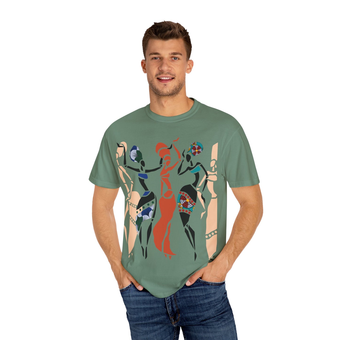 African dancers Garment-Dyed T-shirt