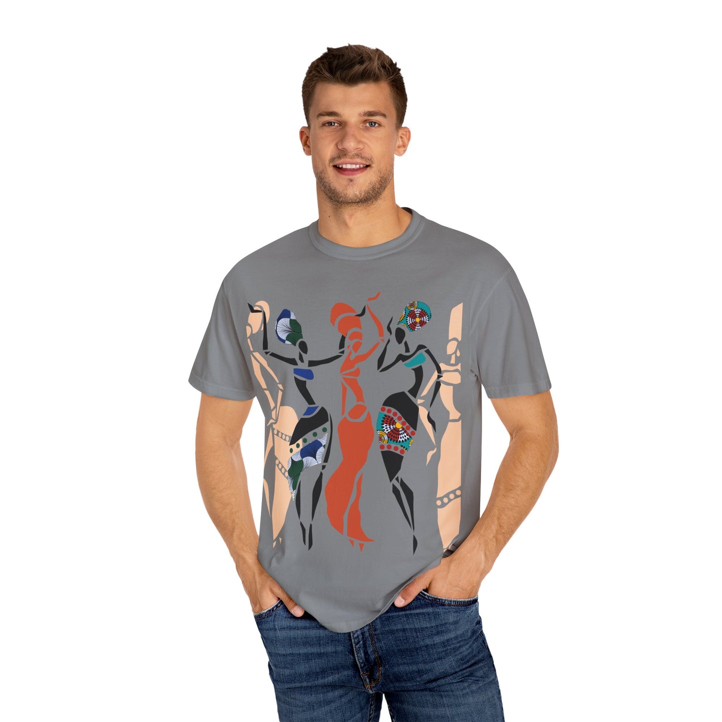 African dancers Garment-Dyed T-shirt