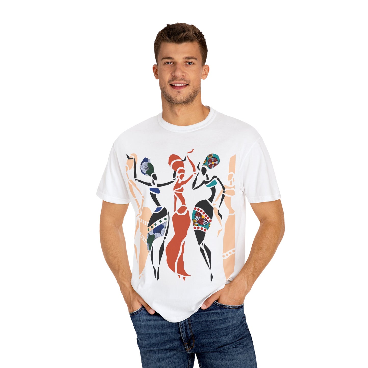 African dancers Garment-Dyed T-shirt