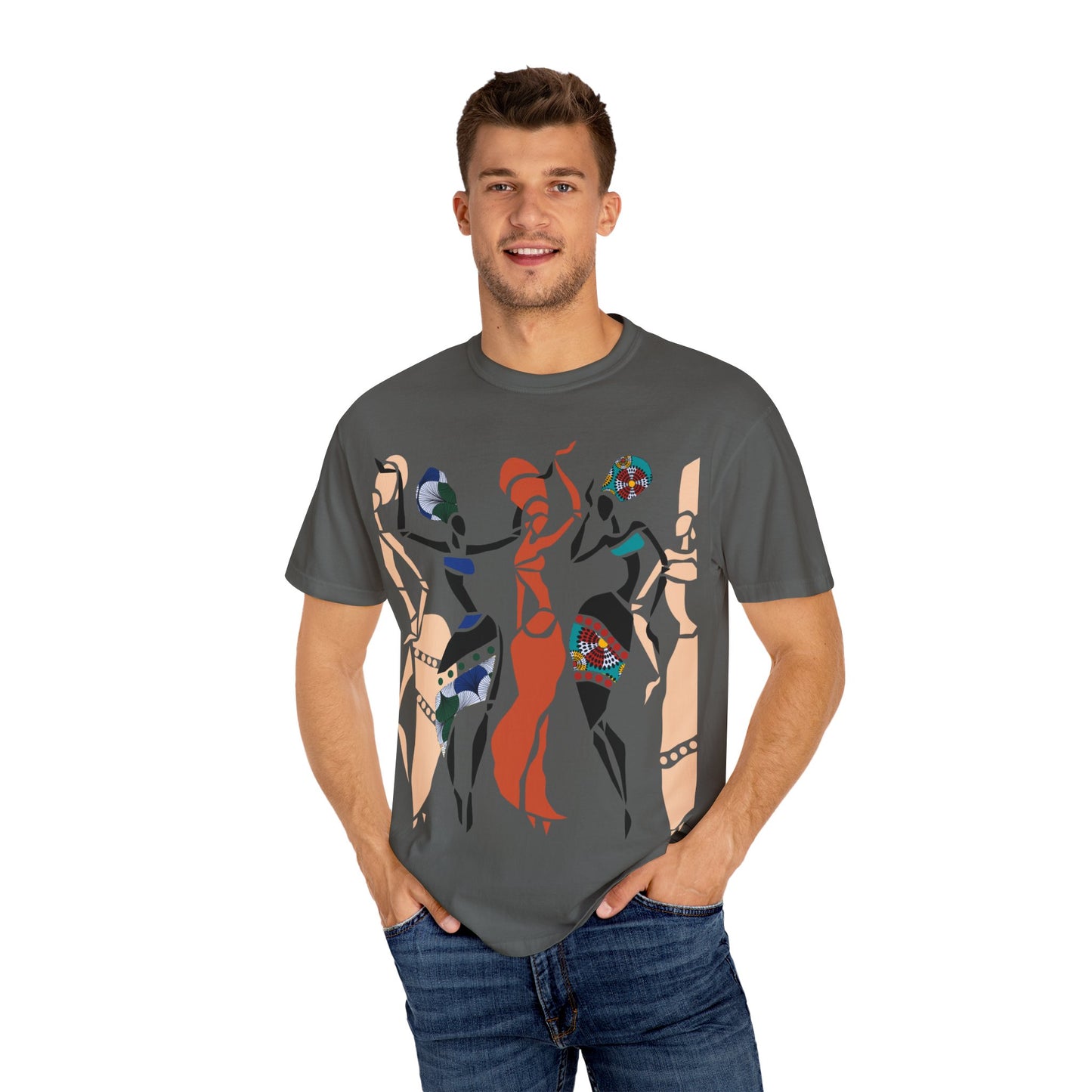 African dancers Garment-Dyed T-shirt