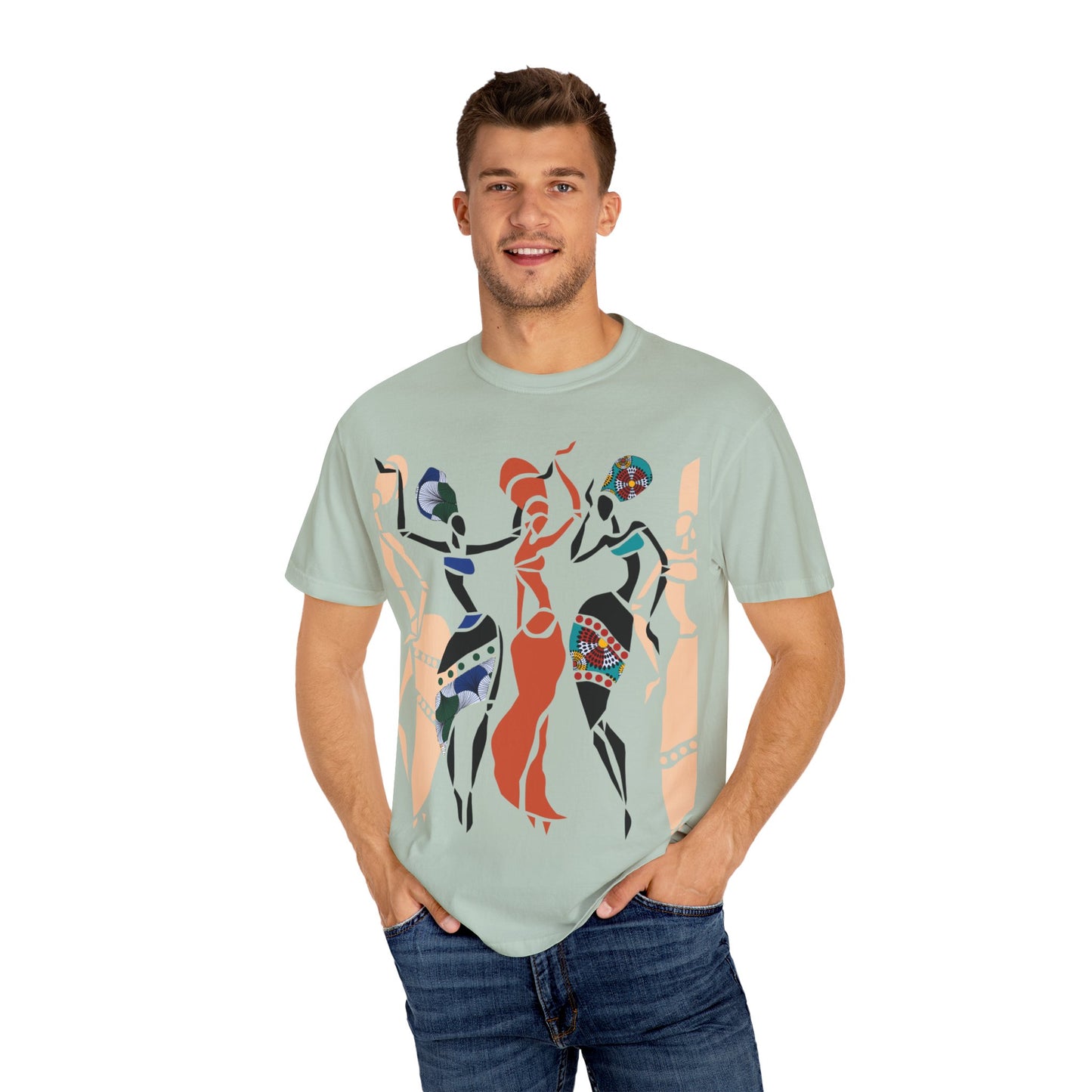African dancers Garment-Dyed T-shirt