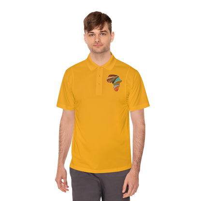 Stylish Men's Sport Polo Shirt with Africa Design, Casual Wear R.P