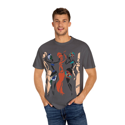 African dancers  Garment-Dyed T-shirt