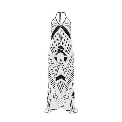 Ankara Long dress 100% Real Silk Satin