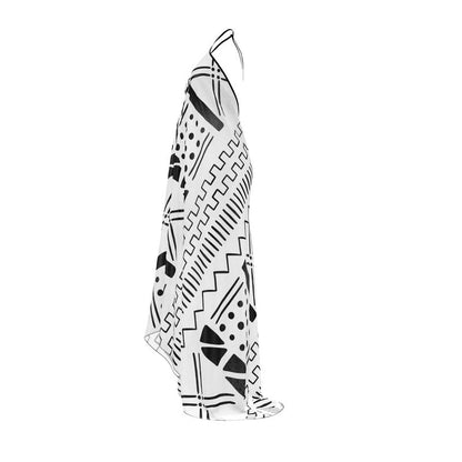 Ankara Long dress 100% Real Silk Satin