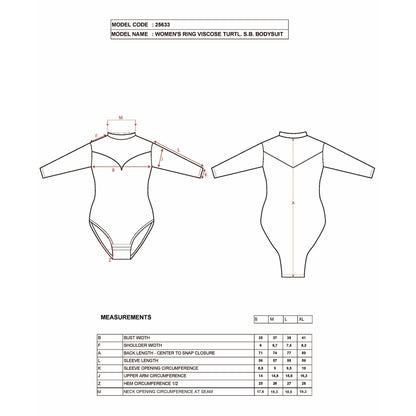 Women's Long Sleeve Black Mesh Bodysuit – Elegant Sheer Panel Viscose Stretch Leotard