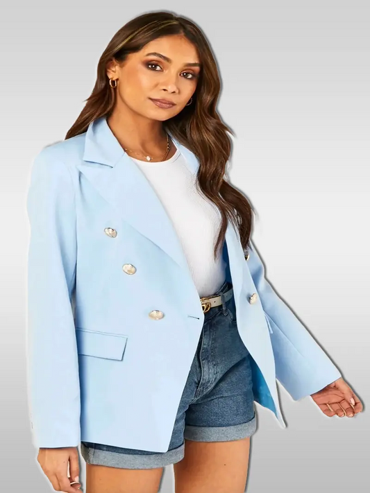 Oversized Blazers - 6 Gold Buttons 